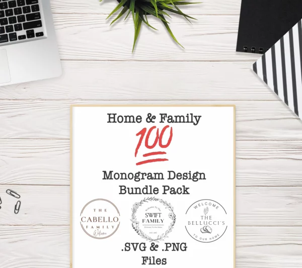 Home & Family Monogram Multi-Purpose Bundle